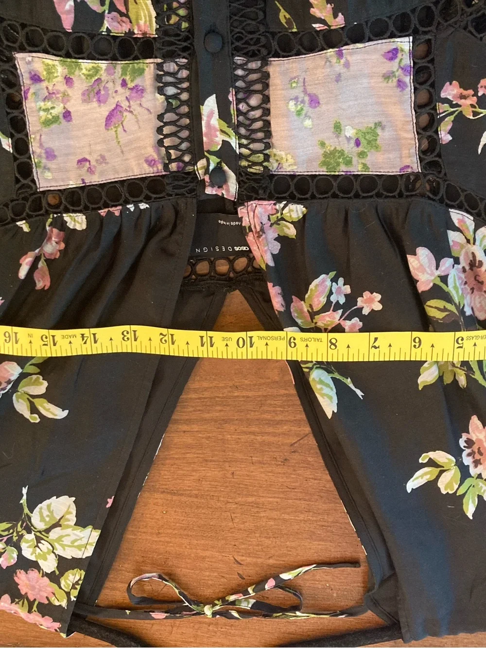 ASOS Black & Lavender Floral Puff-Sleeve Maxi Dress - Picture 5 of 13